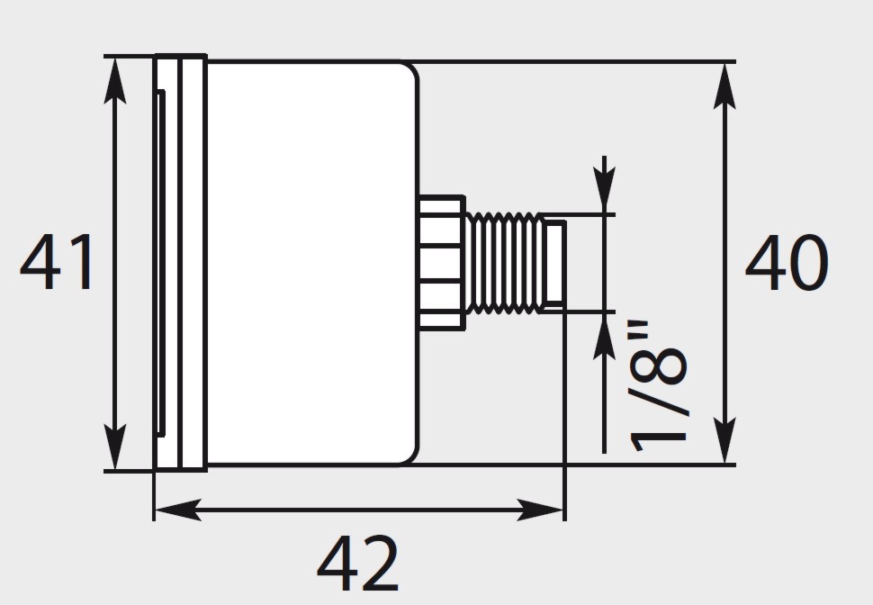 Manometer 0-250 bar 1/8  AG