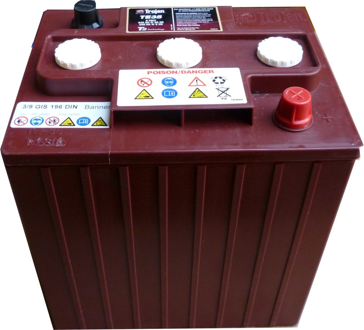 Batterie 12V/120Ah, Nassbatterie 1275 plus